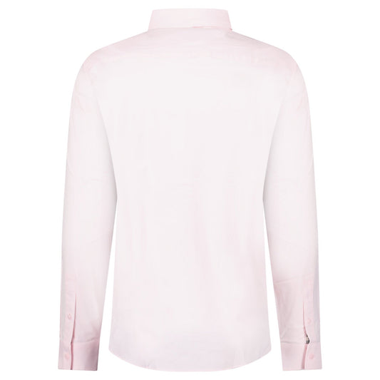 Burberry 'Shefford' Check Placket Long Sleeve Shirt in Pale Pink
