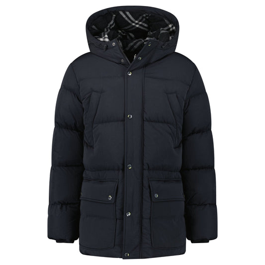 Burberry Technical Nylon Puffer Coat in Black