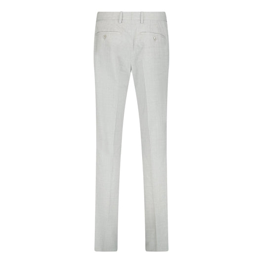 Burberry Classic Fit Taupe Trousers Light Grey