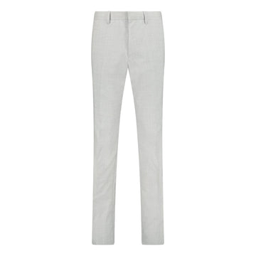 Burberry Classic Fit Taupe Trousers Light Grey
