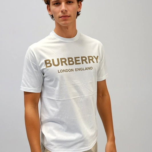 Burberry 'Ellison' London Logo Print T-Shirt White