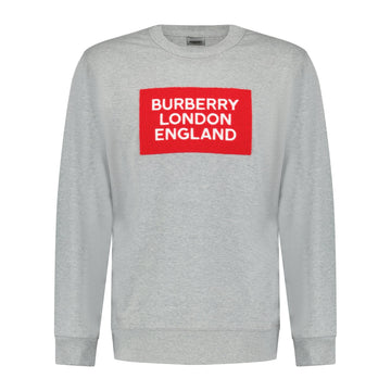 Burberry 'Fawson' Print Cotton Sweatshirt Grey