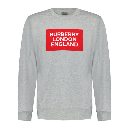 Burberry 'Fawson' Print Cotton Sweatshirt Grey