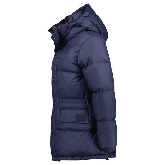 Burberry Haworth Mid Length Down Puffer Jacket Navy