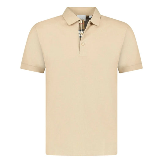 Burberry 'Hartford' Check Placket Polo Beige