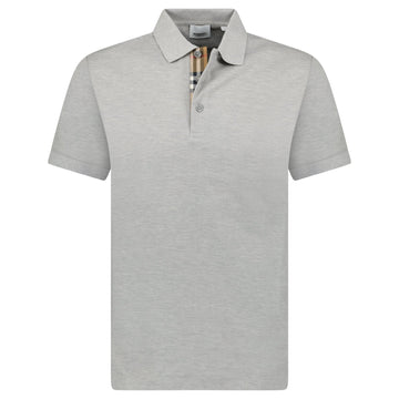 Burberry 'Hartford' Check Placket Polo Grey