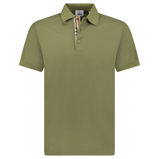 Burberry 'Hartford' Check Placket Polo Olive