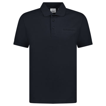 Burberry 'Hartford' Embossed Logo Polo Black