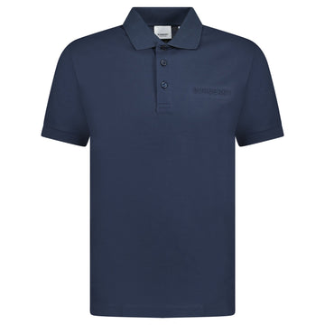 Burberry 'Hartford' Embossed Logo Polo Navy
