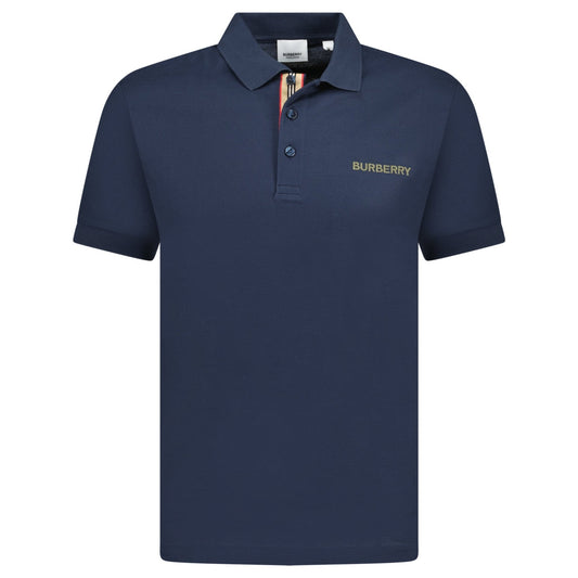 Burberry 'Hartford' Embroidery Logo Check Polo Navy