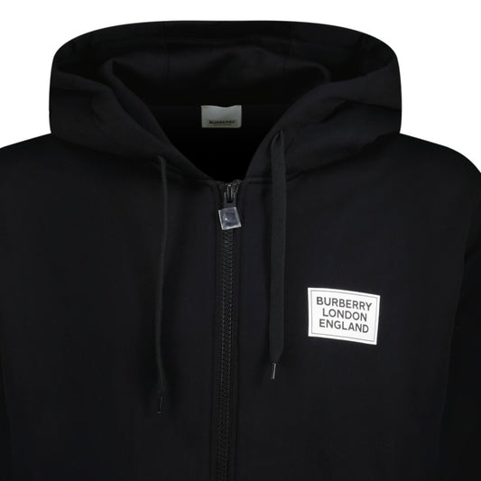 Burberry 'Hove' Logo Hoodie Zip sweatshirt black