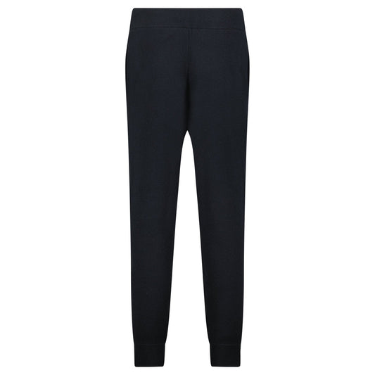 Burberry 'Hunton' Knitted Cuffed Cashmere Sweatpants Black