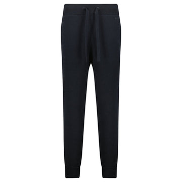 Burberry 'Hunton' Knitted Cuffed Cashmere Sweatpants Black
