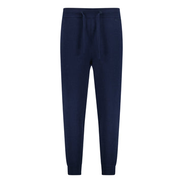 Burberry 'Hunton' Knitted Cuffed Cashmere Sweatpants Navy