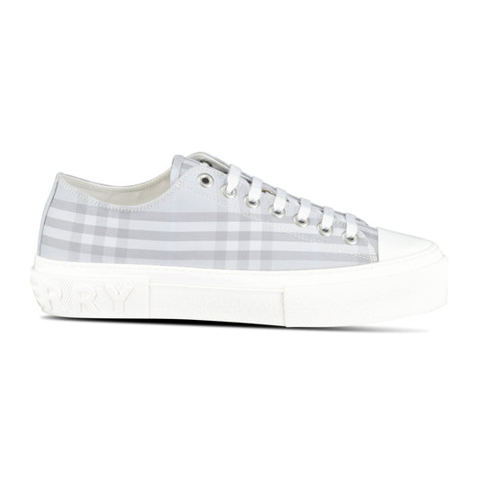 Burberry 'Jack Low' Check Trainers Grey