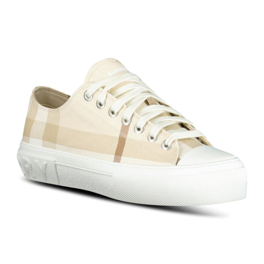 Burberry 'Jack Low' Check Trainers Soft Fawn