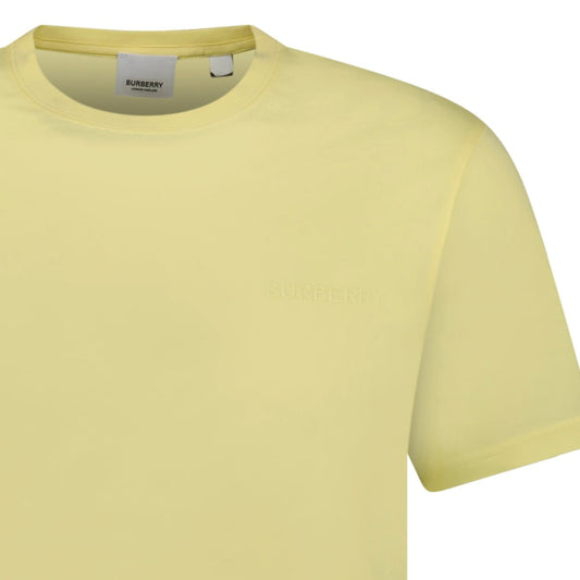 Burberry 'Jenson' Crew Neck Logo T-Shirt Yellow