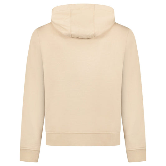 Burberry 'Keira' Logo Hoodie Zip Sweatshirt Beige