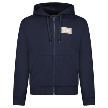 Burberry 'Keira' Logo Hoodie Zip Sweatshirt Navy