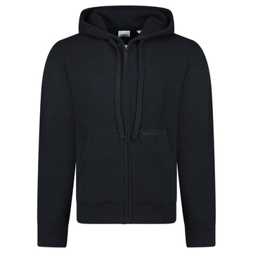 Burberry 'Lindley' Knitted Cashmere Hoodie Black