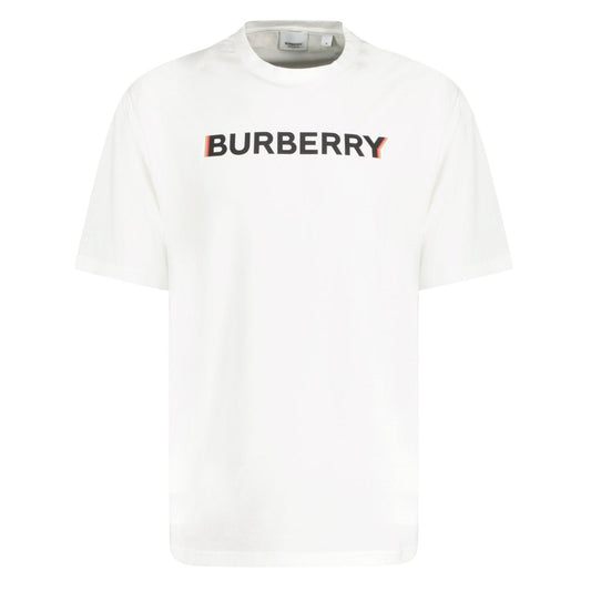 Burberry 'Ellison' Logo Print T-Shirt White