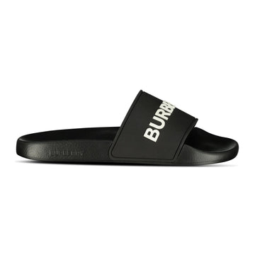 Burberry Logo Tech Furley Sliders Black