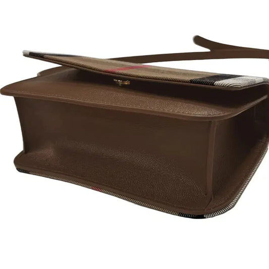 Burberry 'Madison' Leather Shoulder Bag Earth Brown