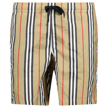 Burberry 'Martin' Signature Check Swim Shorts Archive Beige