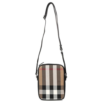 Burberry 'Paddy' Check Messenger / Side Bag Black