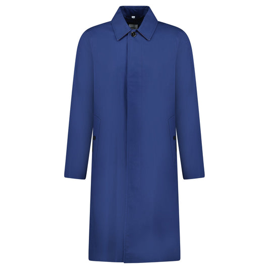 Burberry 'Pennan' Button Up Long Trench Jacket Navy