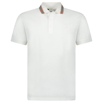 Burberry 'Pierson' TB Collar Polo-Shirt White