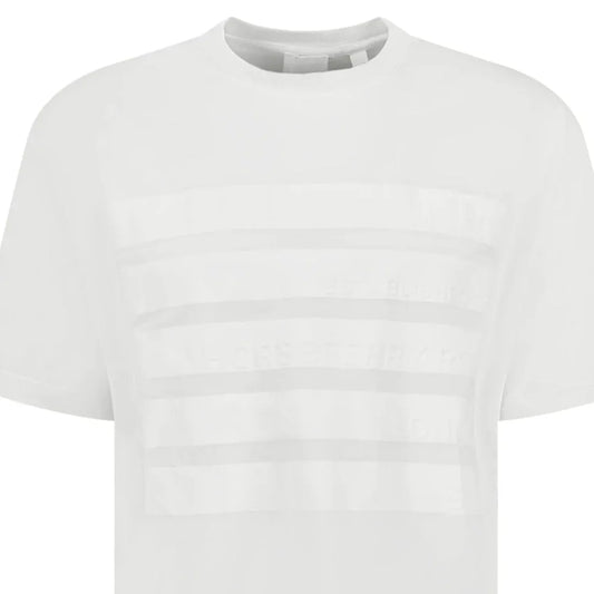 Burberry Post Code Print T-Shirt White