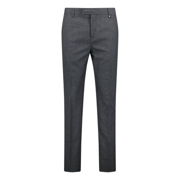Burberry 'Shilton' Wool Pattern Trousers Charcoal