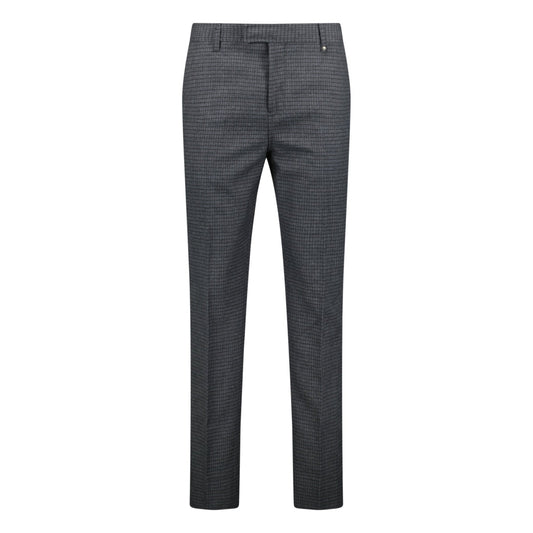 Burberry 'Shilton' Wool Pattern Trousers Charcoal