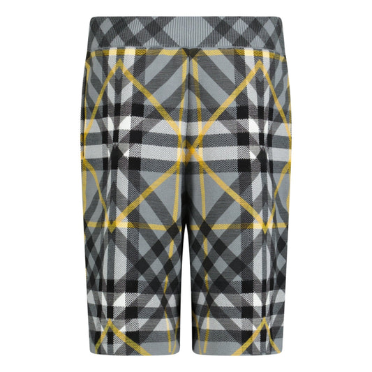 Burberry 'Tilton' Cotton Shorts Yellow & Grey