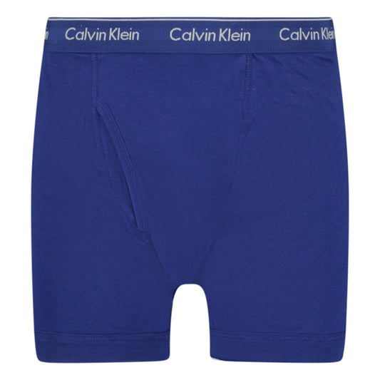 Calvin Klein Stencil Logo Cotton Stretch Boxers Blue, Baby Blue & Navy (3 Pack)