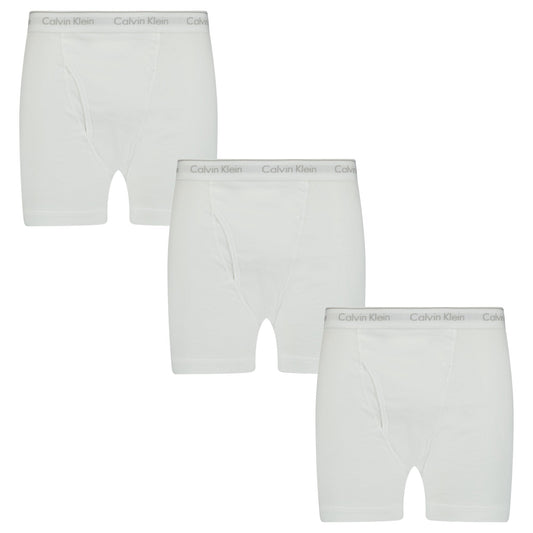 Calvin Klein Stencil Logo Cotton Stretch Boxers White (3 Pack)