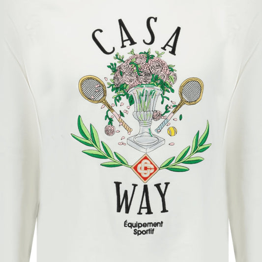 Casablanca 'Casa Way' Graphic Print Sweatshirt White