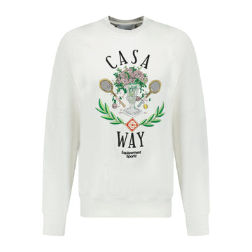 Casablanca 'Casa Way' Graphic Print Sweatshirt White