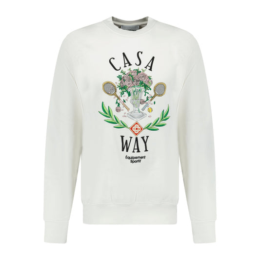 Casablanca 'Casa Way' Graphic Print Sweatshirt White