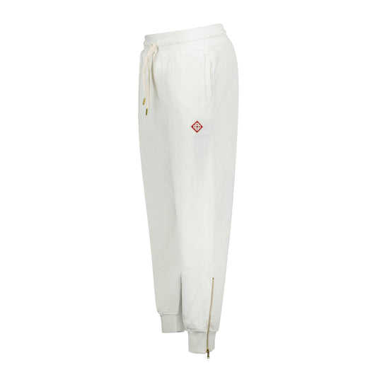 Casablanca Loopback Diamond Logo Sweatpants White