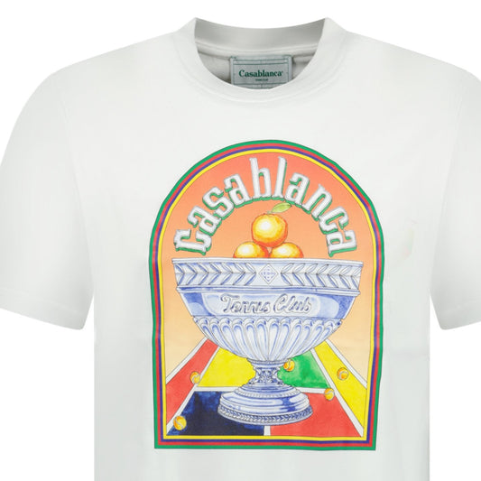 Casablanca 'Terrain' D'Orange T-Shirt White