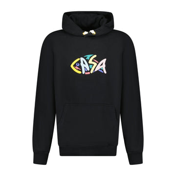 Casablanca 'The Fish Puff' Print Hooded Sweatshirt Black
