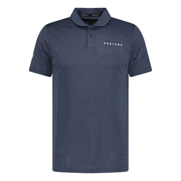 Castore Engineered Knit Golf Polo Midnight Navy