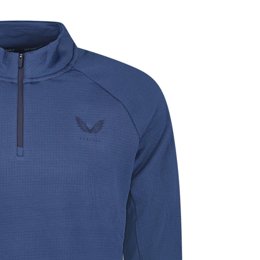Castore Soft Shell Tech Golf Half Zip Oceana Blue