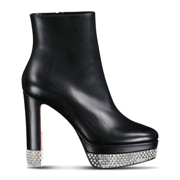 Christian Louboutin Cassandribooty Leather Ankle Boots Black