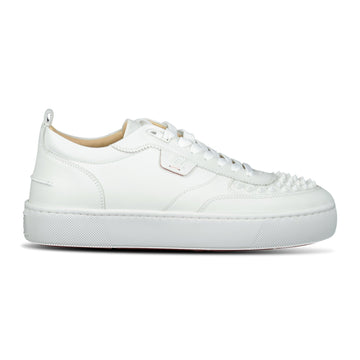 Christian Louboutin Happy Rui Leather Low Top Trainers White