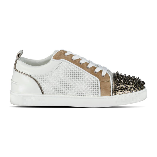 Christian Louboutin Louis Junior Spikes Orlato Trainers White Multi