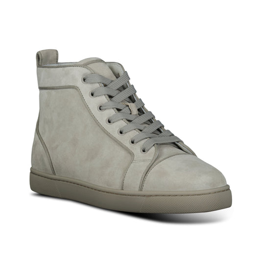 Christian Louboutin Orlato Flat High Top Sneakers Light Grey