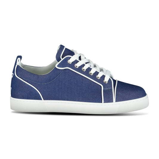 Christian Louboutin 'Varsijunior' Sneakers Denim & White